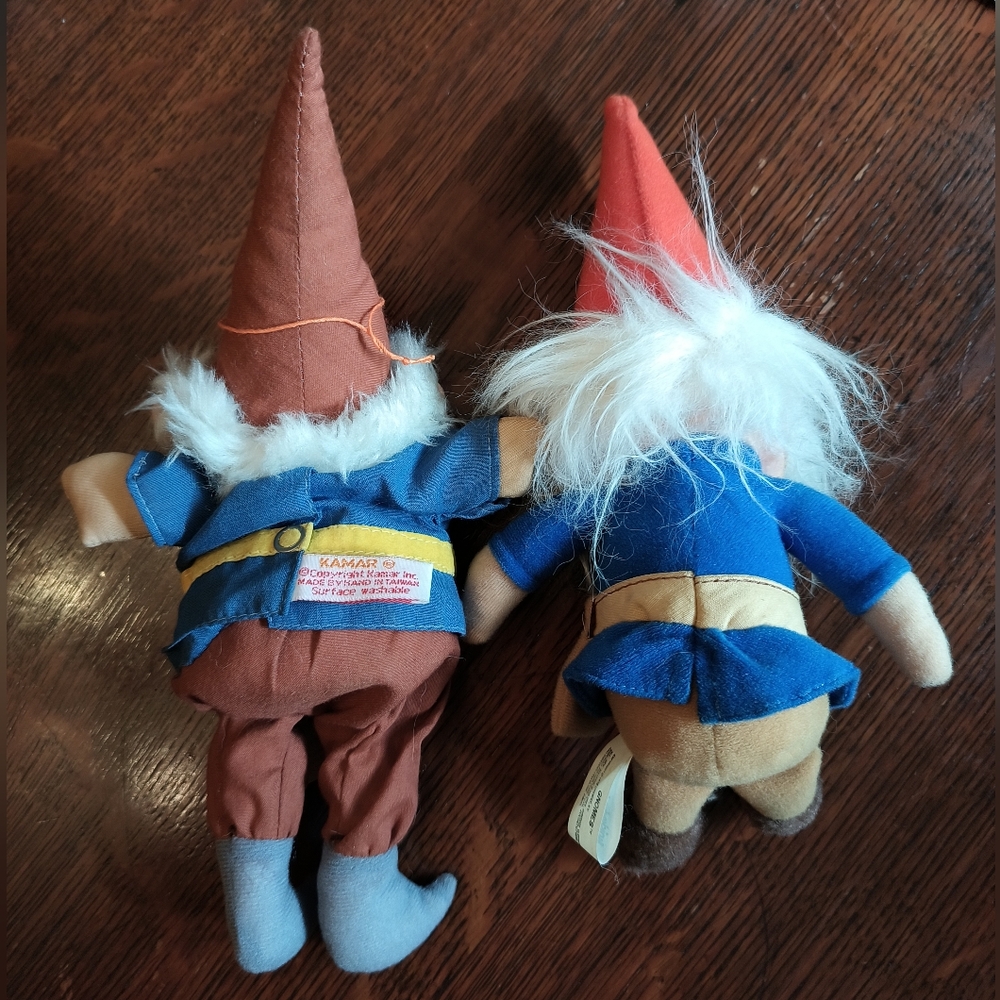 Vintage Japanese Kamar Company Gnome Rubber & Plush Dolls - New Conditio w/Tags! - Picture 4 of 14